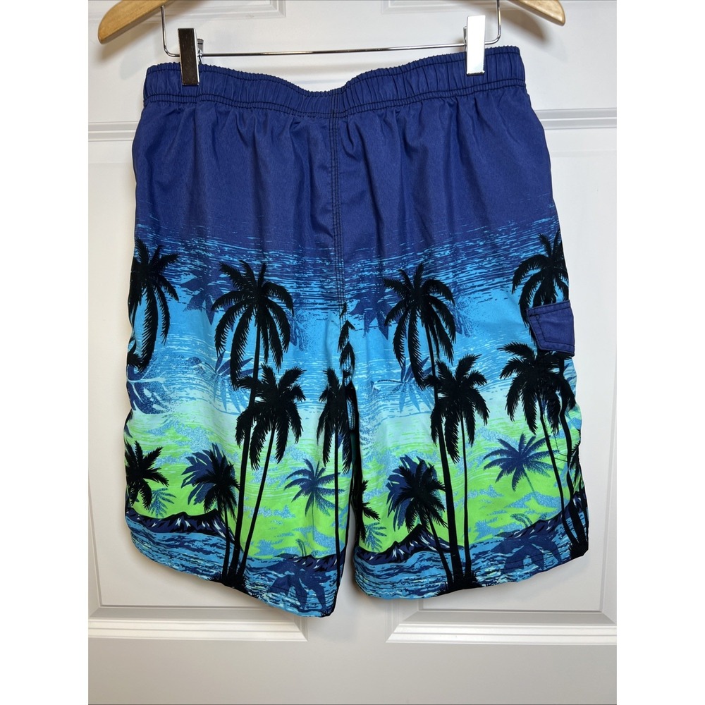 RS Surf Tropical Palm Tree Men's Large Board Shorts Tropical Swim Trunks (READ) - Picture 3 of 13